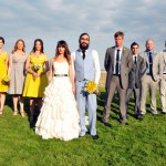 Kerry Real Bride Grey and Yellow Wedding