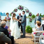 Lazaro Real Bride Couple Elyse & Michael