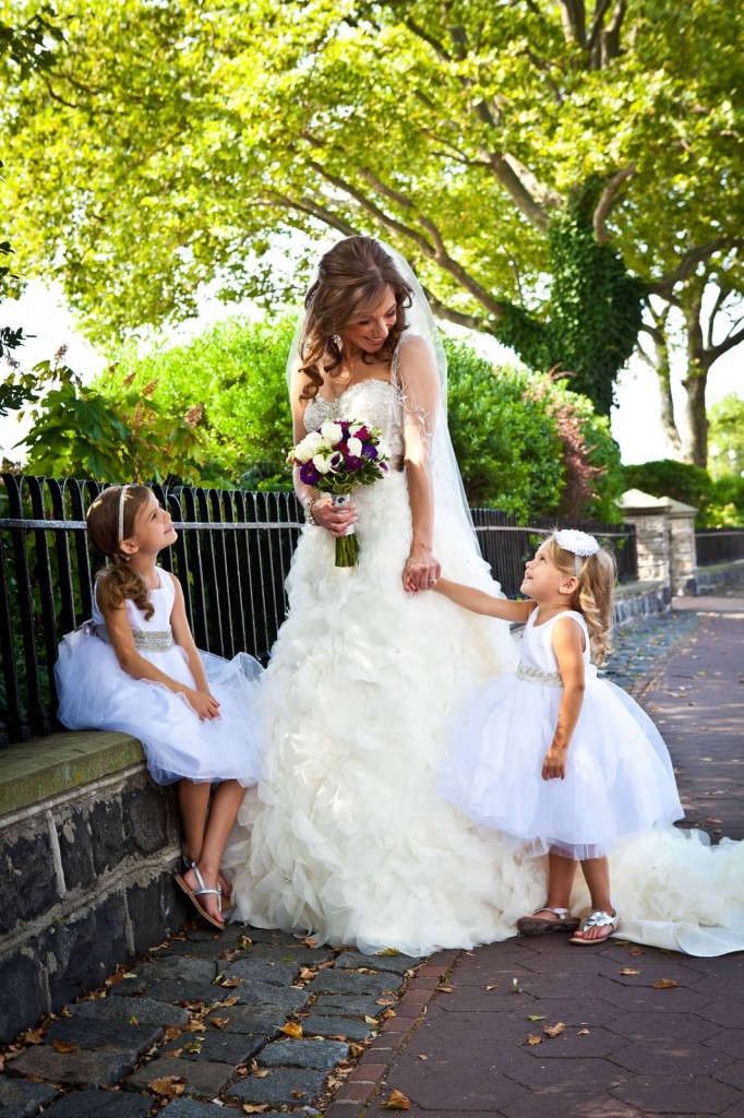 Real Bride Elyse and Flower Girls