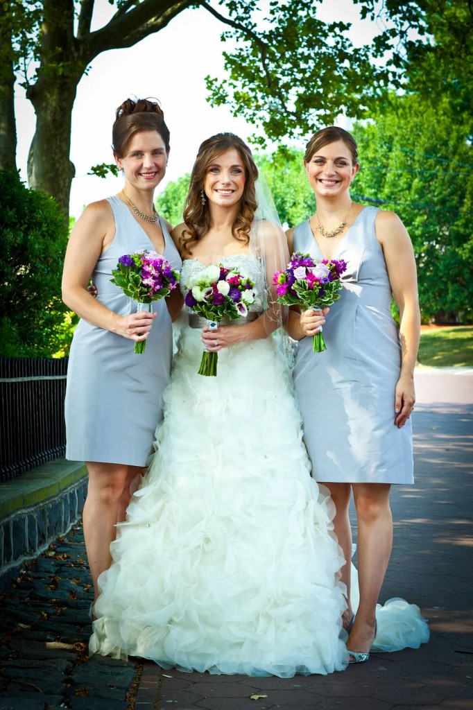 Real Bride Elyse with Maid of Honors