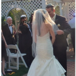 Real Bride Becca with Veil