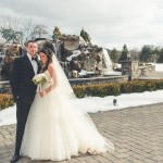 Mark & Alexis pose outdoors