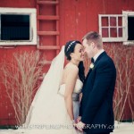 Mark & Alexis outdoor smooch